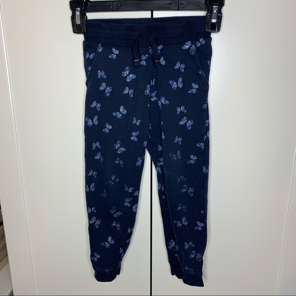 Toddler Girl’s Glitter Butterfly Joggers